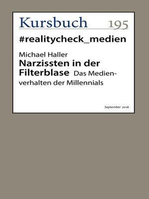 cover image of Narzissten in der Filterblase